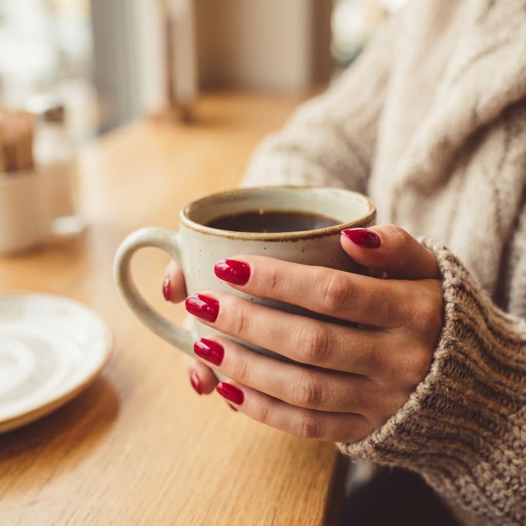 Kartal nail art ve kırmızı kalıcı oje uygulaması